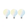 LUUMR Smart LED-pære 3 stk E27 G125 7W CCT mat Tuya