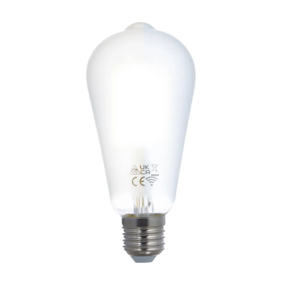 LUUMR Smart LED-pære, 2 stk, E27, ST64, 7W, mat, Tuya