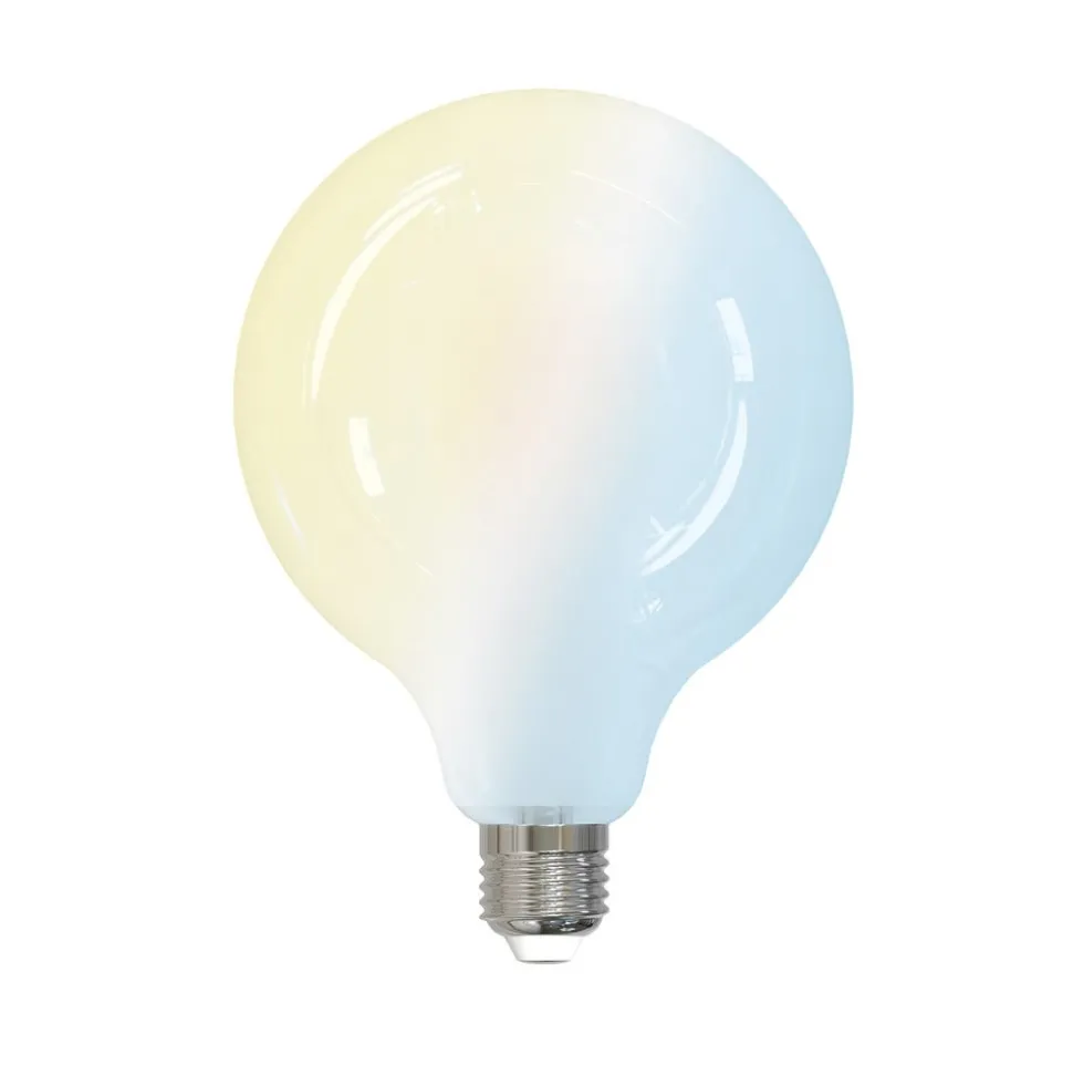 LUUMR Smart LED-pære 2 stk E27 G125 7W CCT mat Tuya