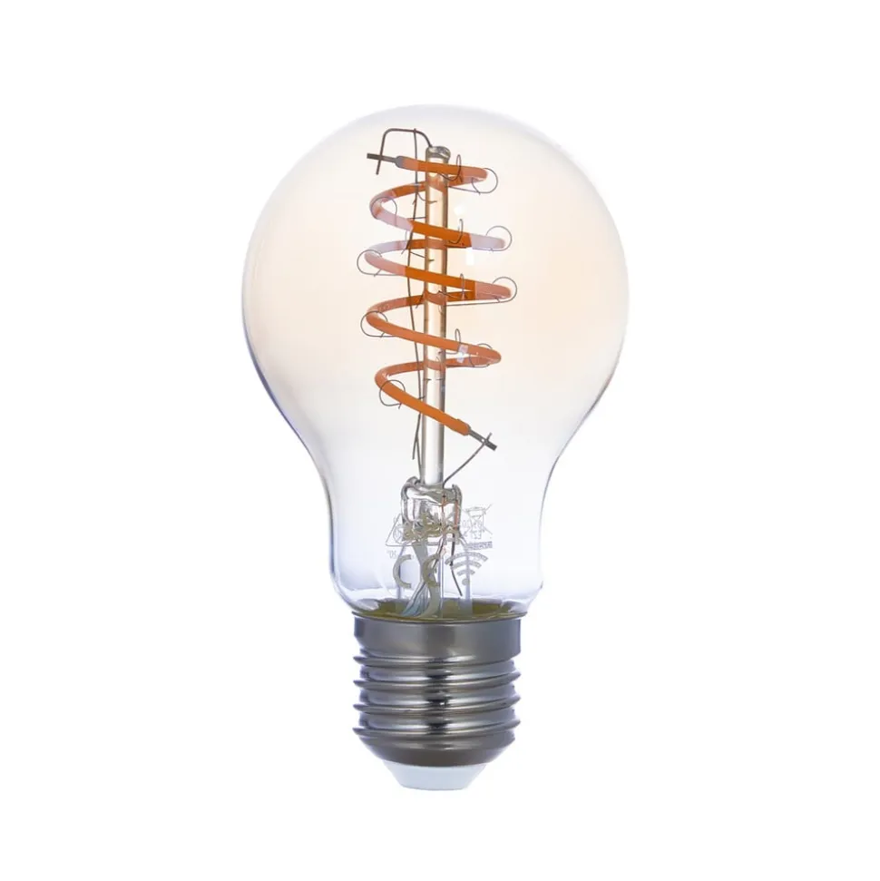 LUUMR Smart LED-pære A60 E27 ravfarvet 4,9 W Tuya WLAN