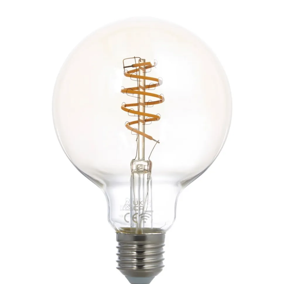 LUUMR Smart LED-pære G95 E27 ravfarvet 4,9 W Tuya WLAN