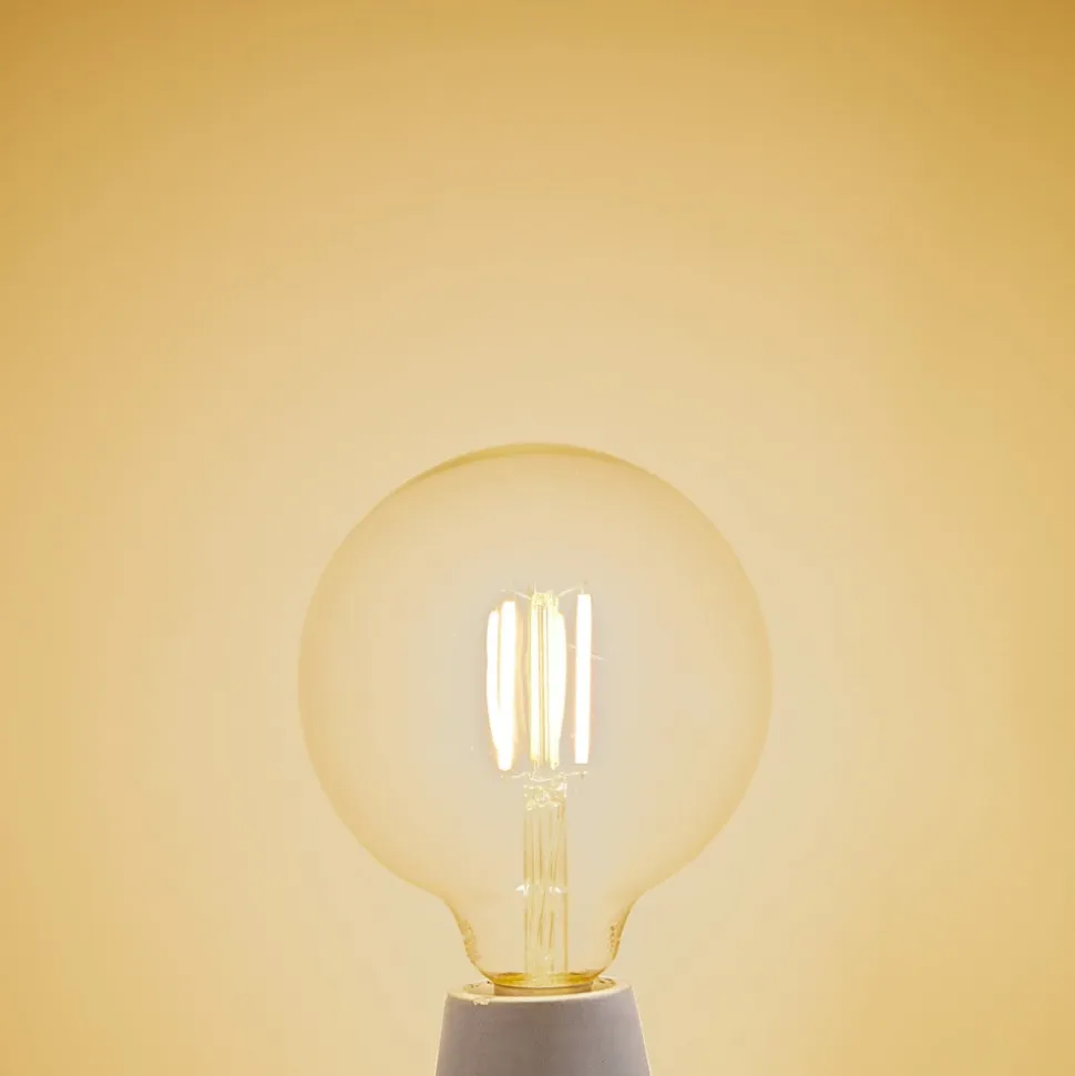 LUUMR Smart LED-pære klar E27 G125 7W Tuya WLAN CCT