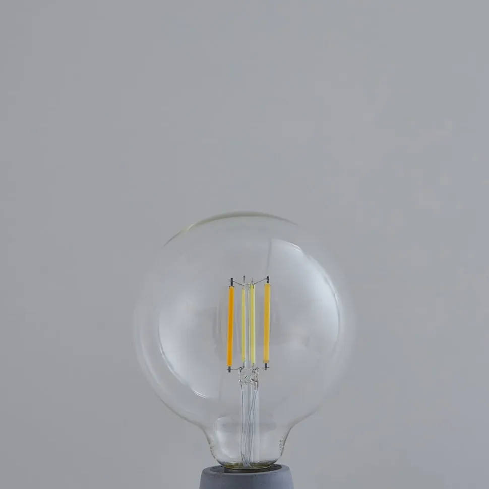 LUUMR Smart LED-pære klar E27 G125 7W Tuya WLAN CCT
