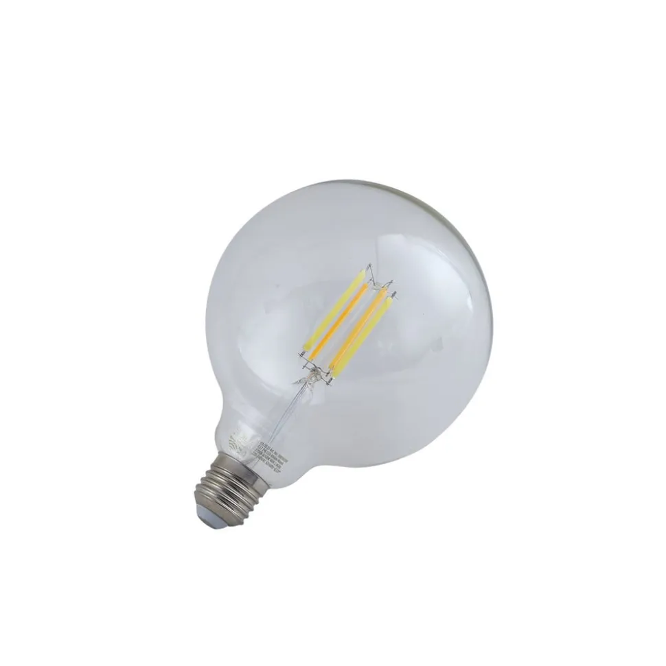 LUUMR Smart LED-pære klar E27 G125 7W Tuya WLAN CCT
