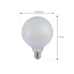 LUUMR Smart LED-pære mat E27 G125 7W Tuya WLAN CCT