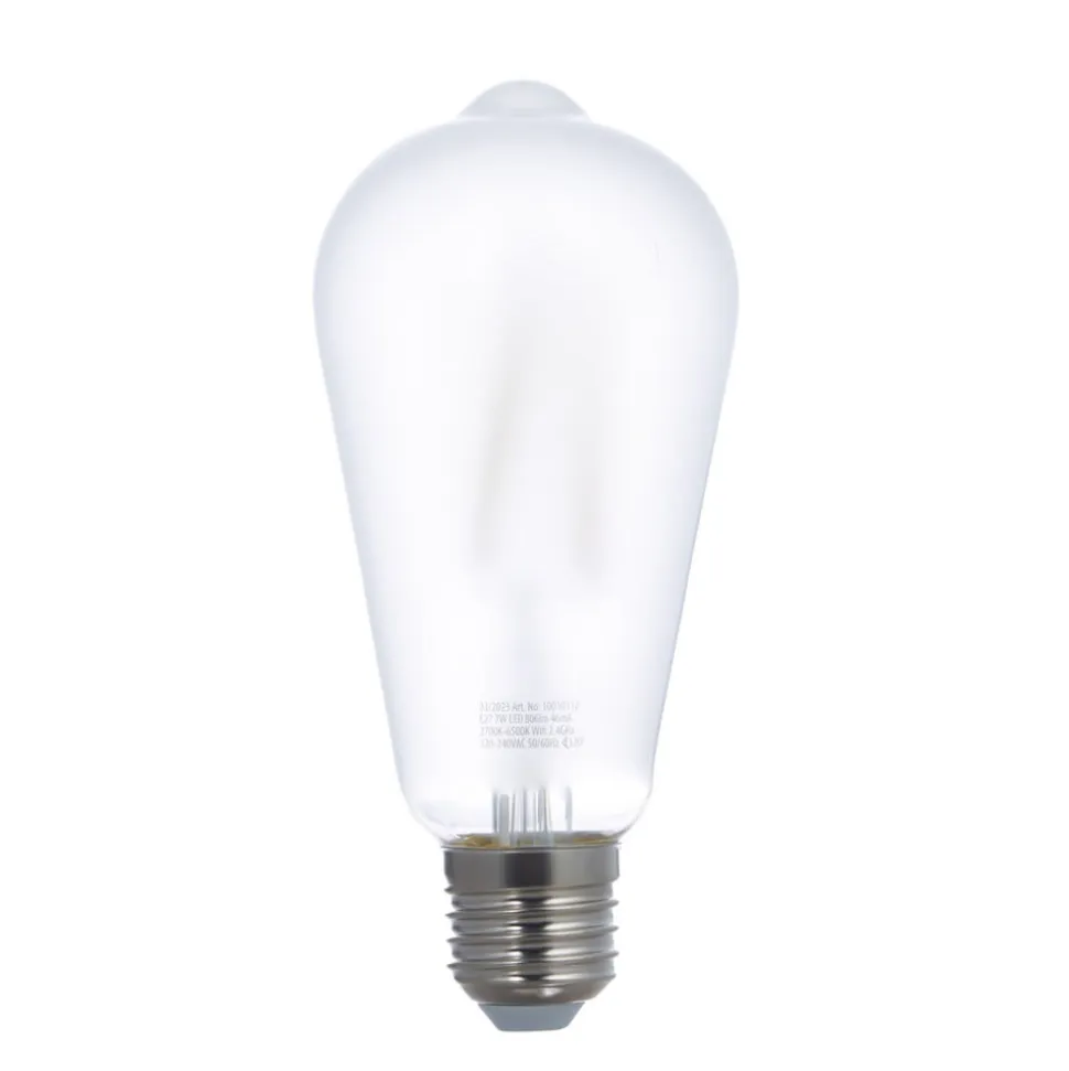 LUUMR Smart LED-pære mat E27 ST64 7W Tuya WLAN CCT