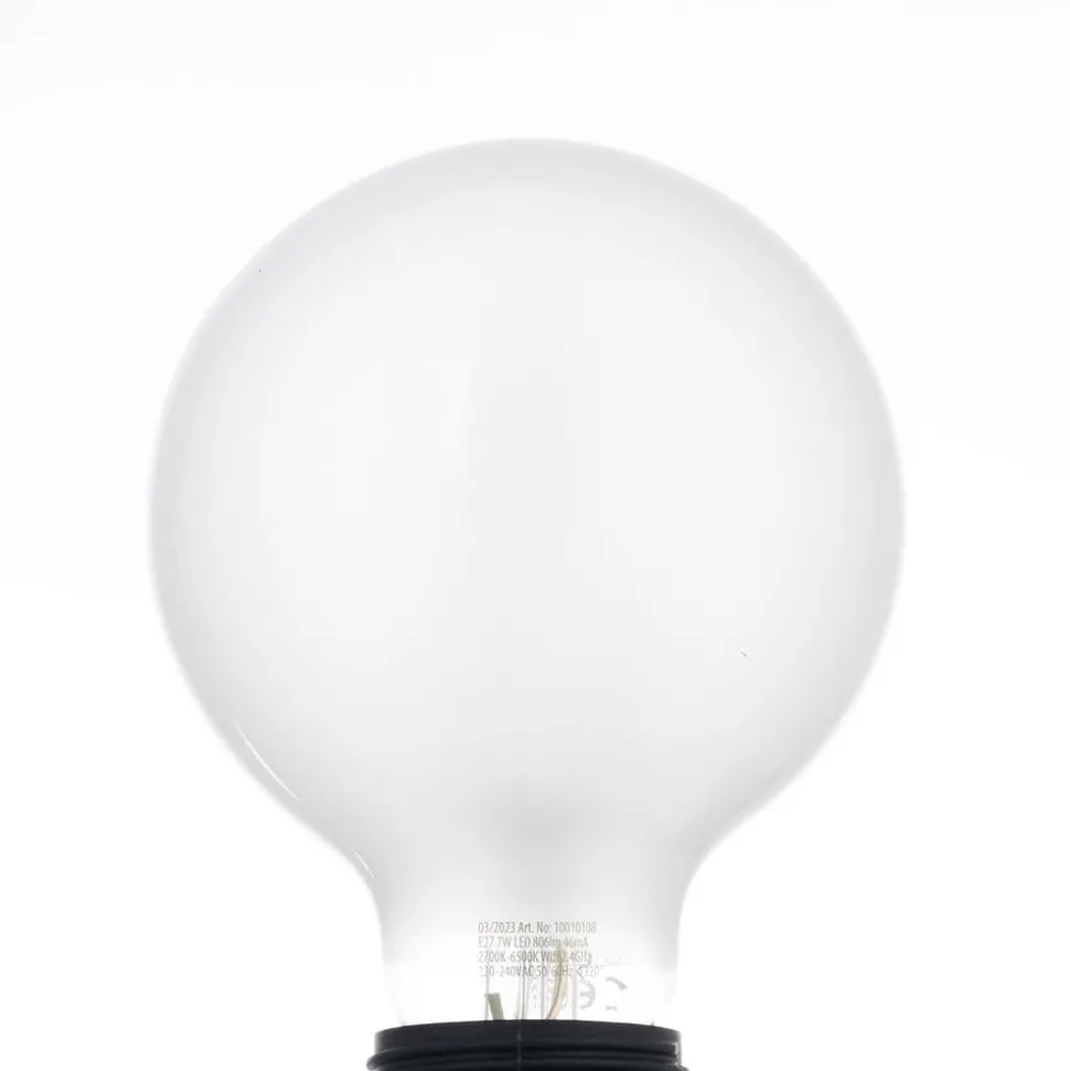 LUUMR Smart LED-pære mat E27 G95 7W Tuya WLAN CCT
