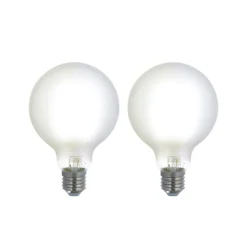 LUUMR Smart LED-pære sæt med 2 E27 G95 7W mat Tuya