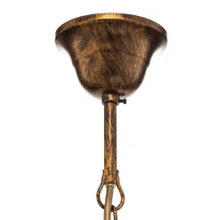 Lysekrone Botte i metal med 8 lyskilder, bronze