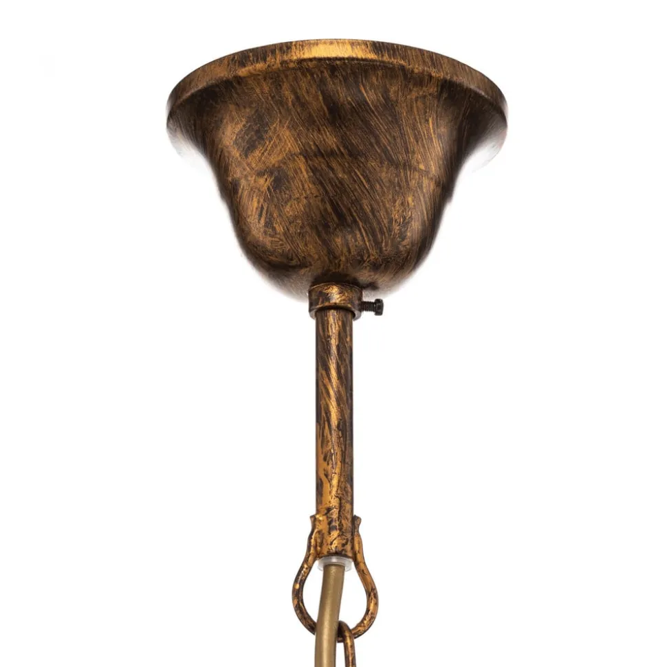 Lysekrone Botte i metal med 8 lyskilder, bronze