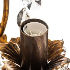 Lysekrone Botte i metal med 8 lyskilder, bronze