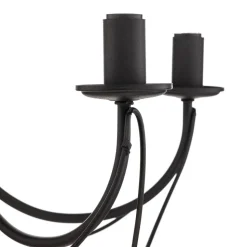 Lysekrone Candela, sort, 5 lyskilder