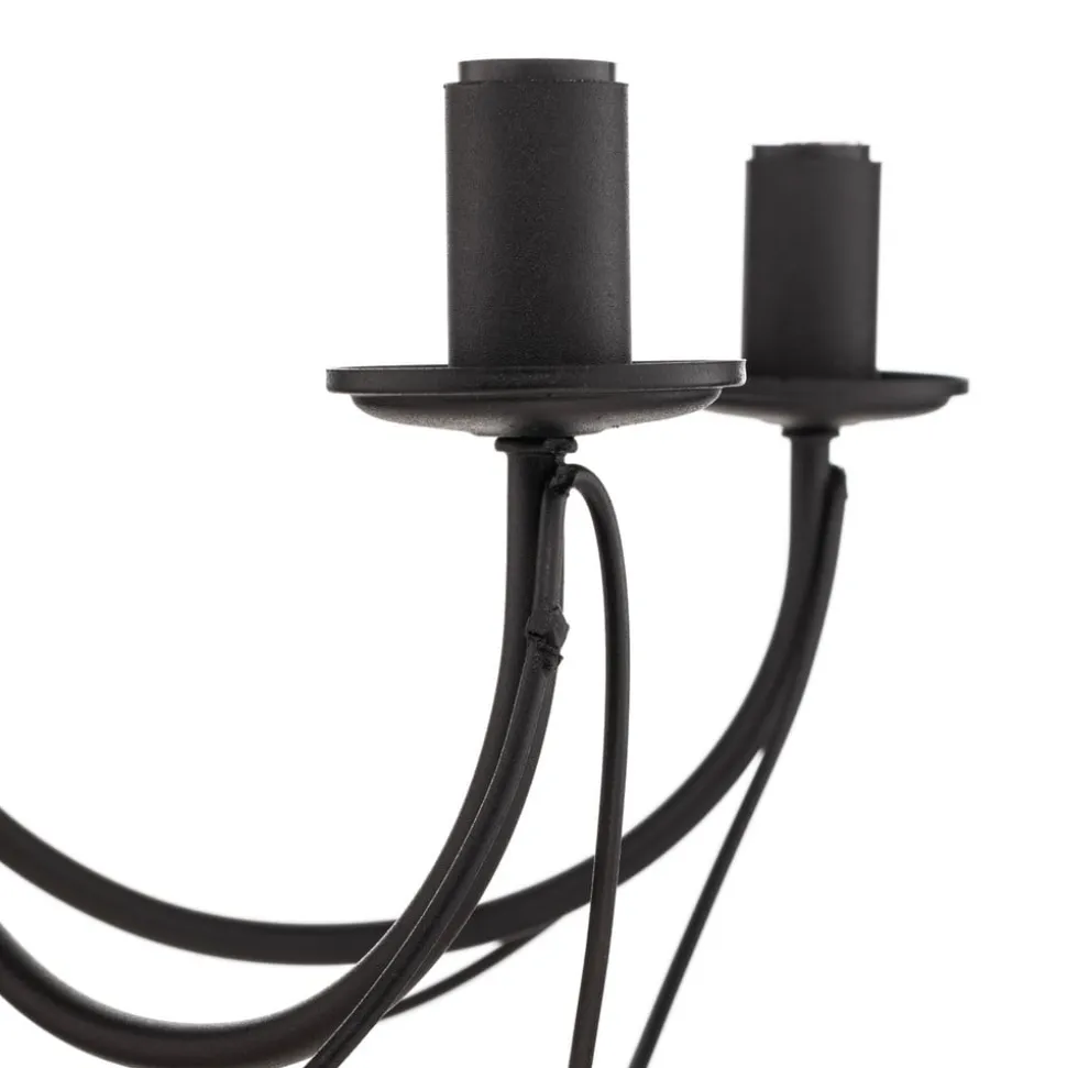 Lysekrone Candela, sort, 5 lyskilder