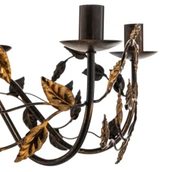Lysekrone Collana metal 6 lyskilder bronze
