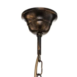 Lysekrone Collana metal 6 lyskilder bronze