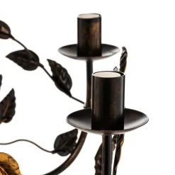 Lysekrone Collana metal 6 lyskilder bronze