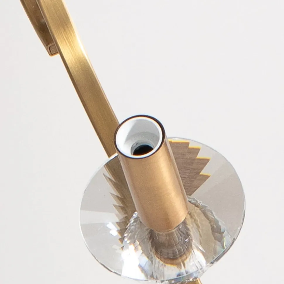 Lysekrone Elizabeth 105x55 cm metal/glas 8flg. antik guld