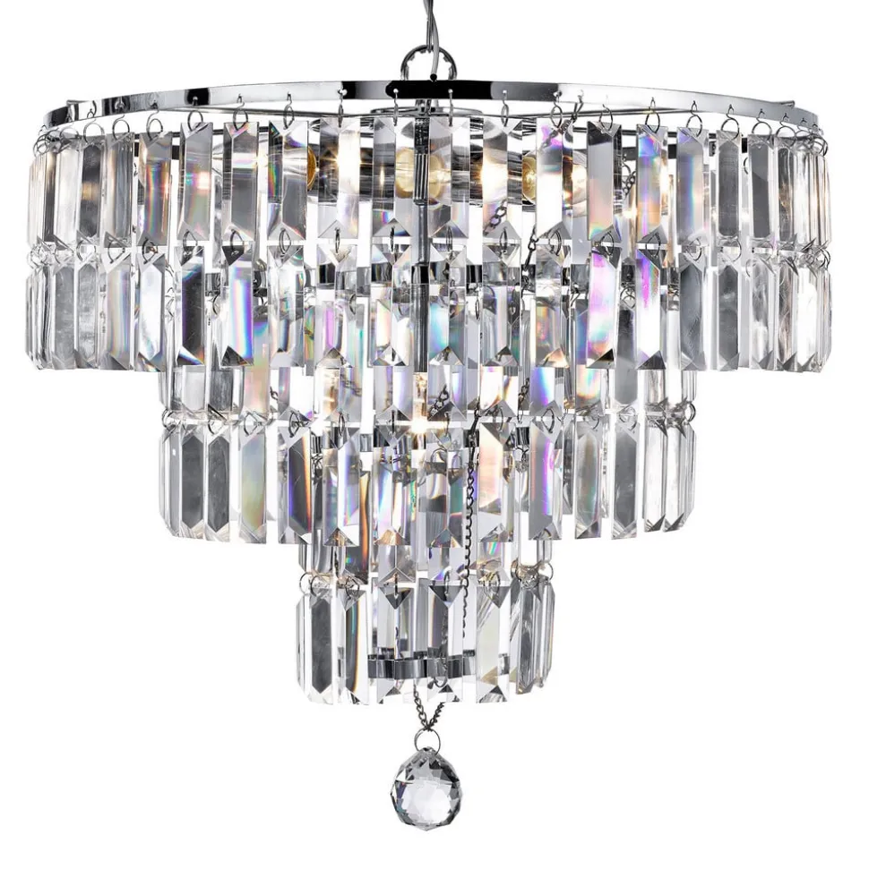 Lysekrone Empire med krystalprismer