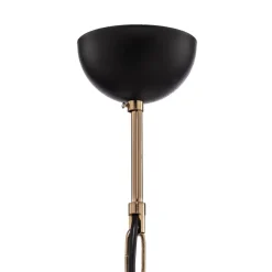 Lysekrone Ferra, messing antik, 5 lyskilder