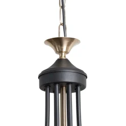 Lysekrone Ferra, messing antik, 8 lyskilder