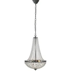 Lysekrone GRÄNSÖ, sort, IP20, Ø 40 cm