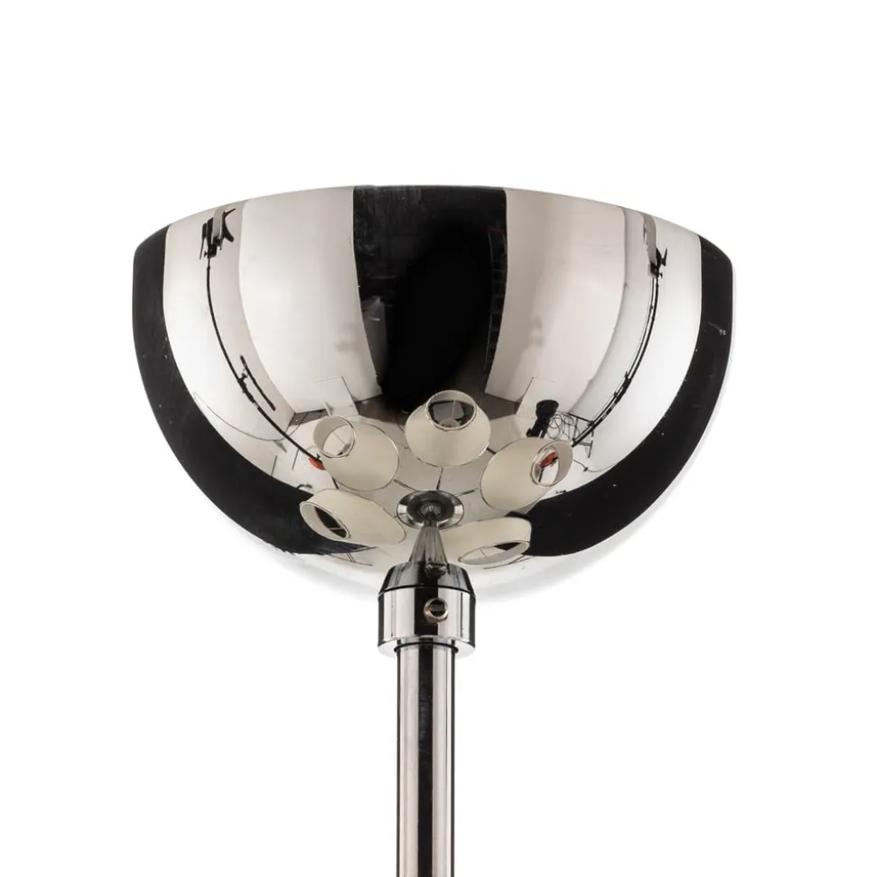 Lysekrone London krom/creme, 5 lyskilder