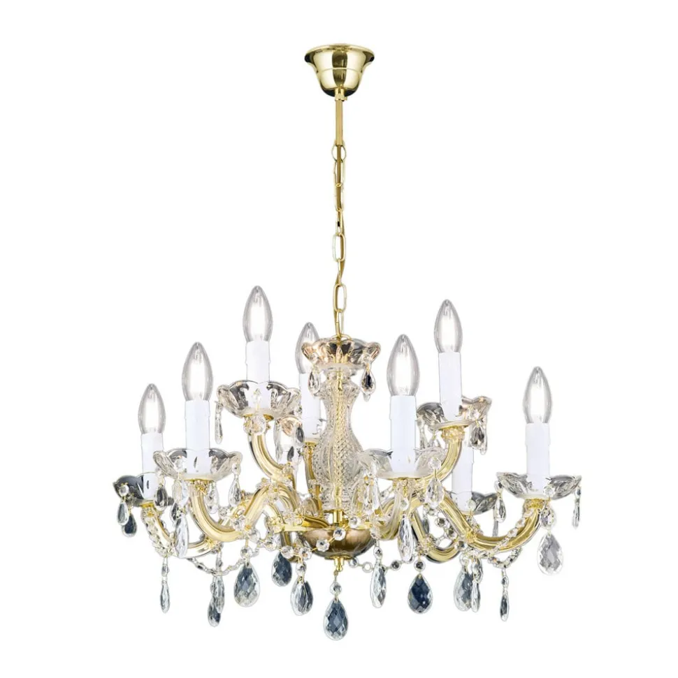 Lysekrone Marie Claire krystalglas 9 lyskilder