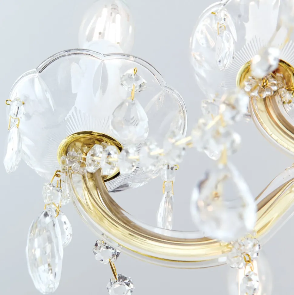 Lysekrone Marie Claire krystalglas 9 lyskilder