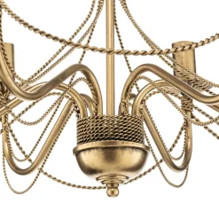 Lysekrone Tori 6, 6 lyskilder, guld