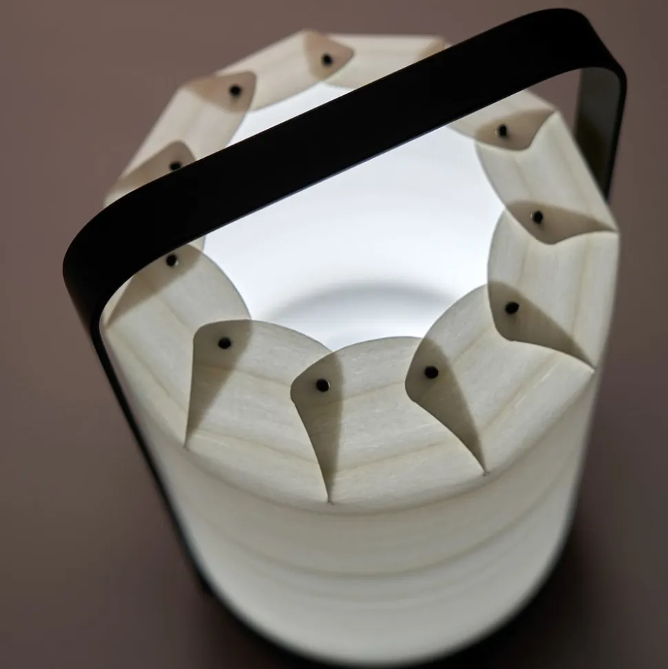 LZF Mini Chou LED-bordlampe, batteri, grå