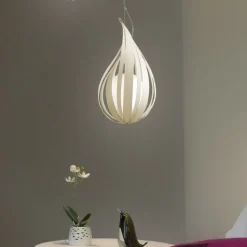 LZF Raindrop medium hængelampe, elfenben