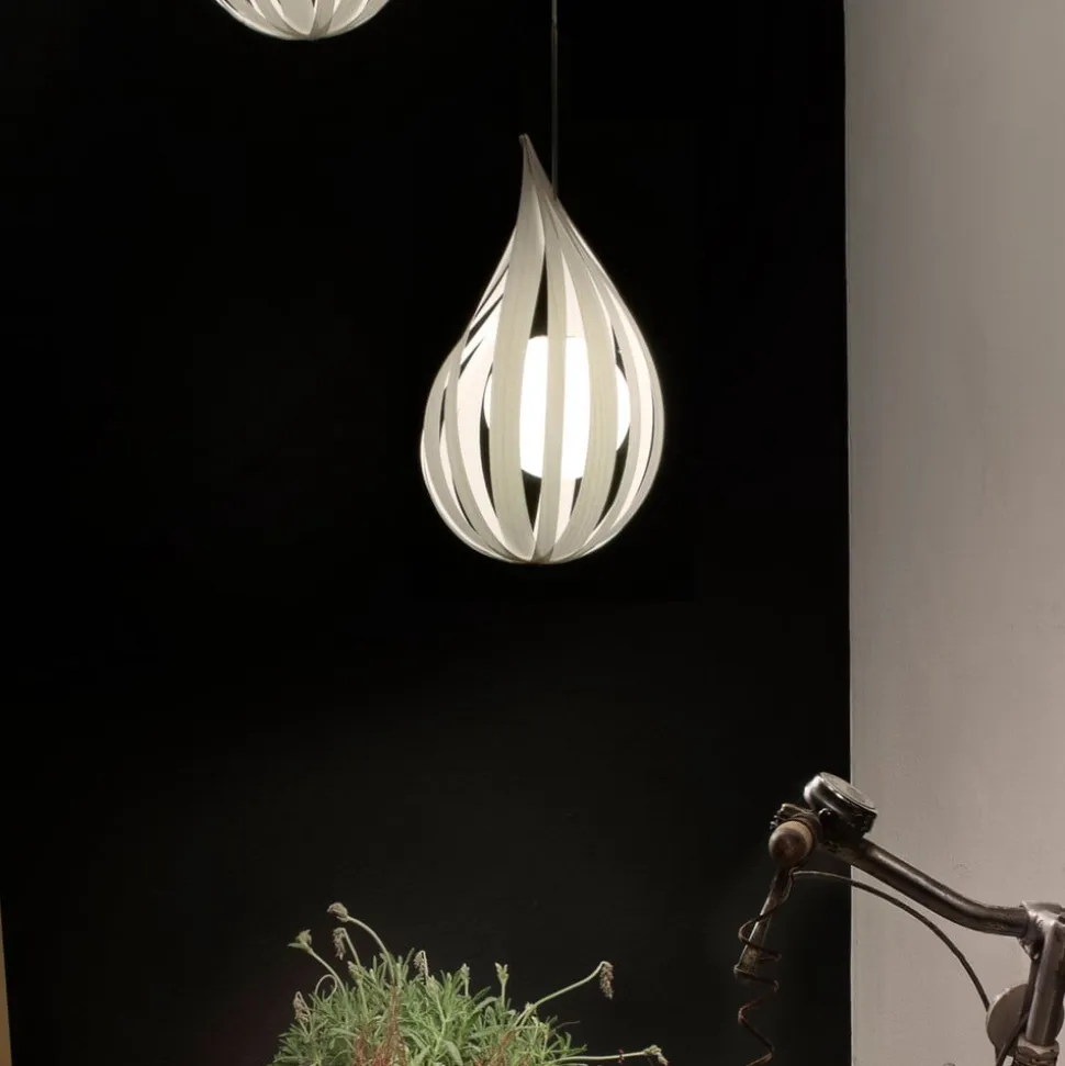 LZF Raindrop medium hængelampe, elfenben