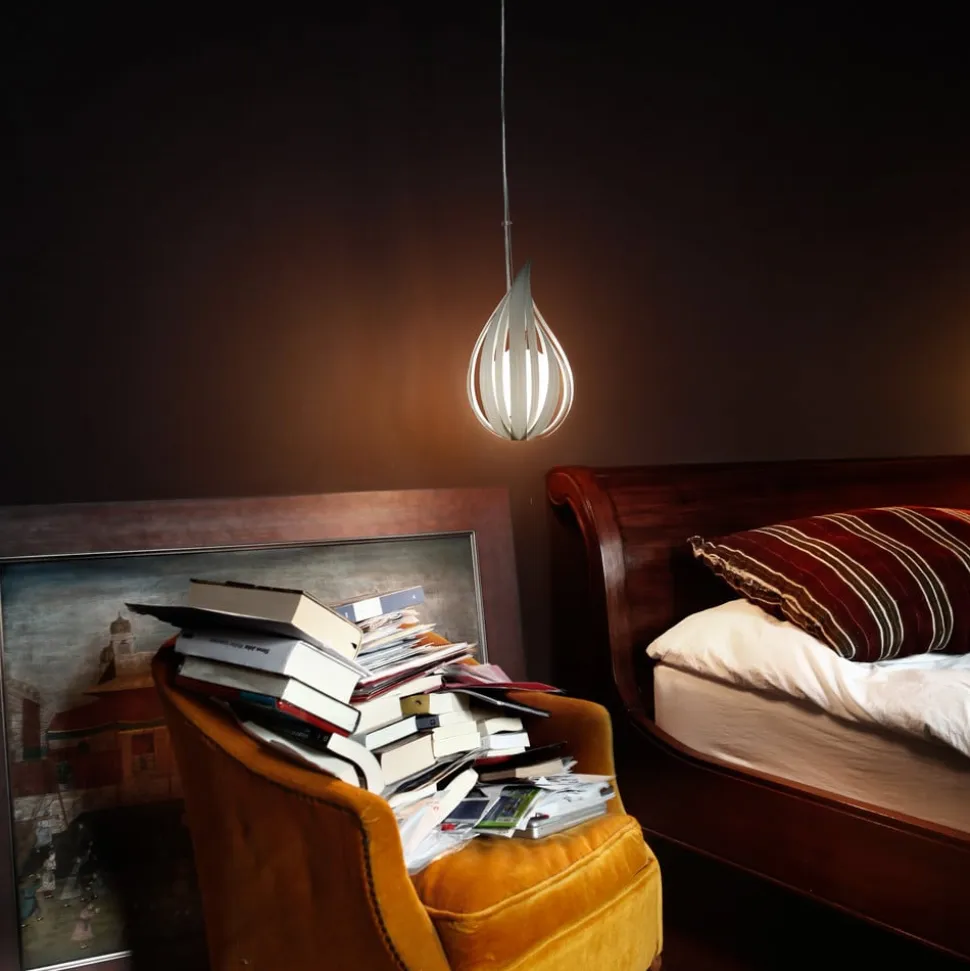 LZF Raindrop mini pendellampe, elfenben