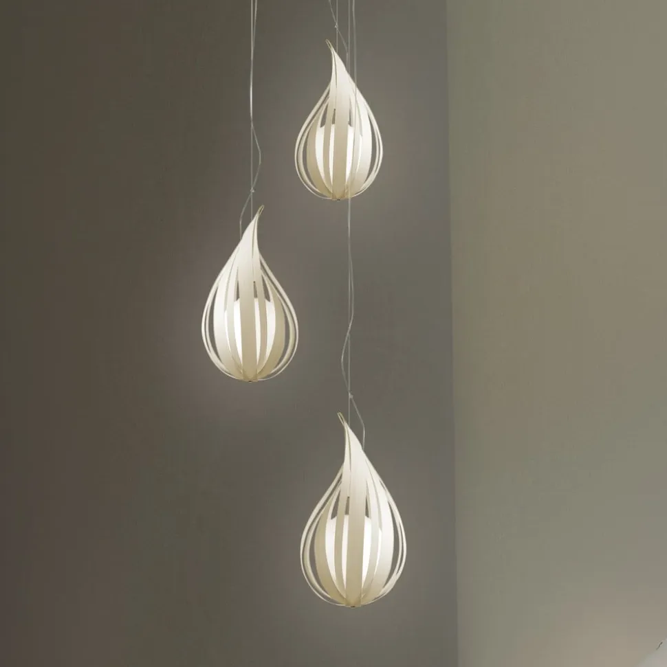 LZF Raindrop mini pendellampe, elfenben