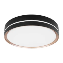 Manni LED-loftlampe, Ø 39 cm, sort/bronzefarvet, CCT