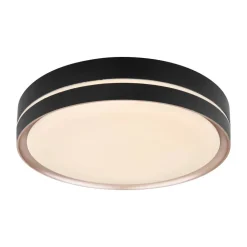 Manni LED-loftlampe, Ø 39 cm, sort/bronzefarvet, CCT