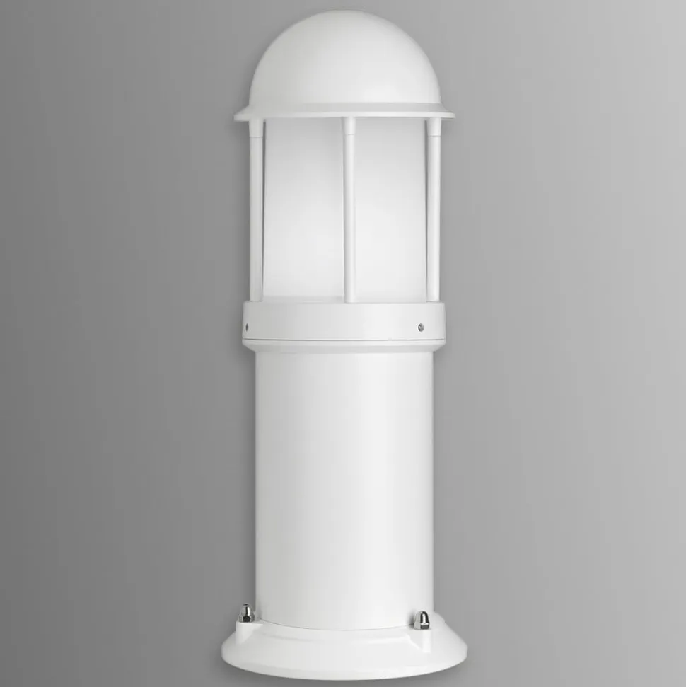 Marco sokkellampe af aluminium, hvid