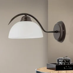 Marco væglampe med alabasterglas
