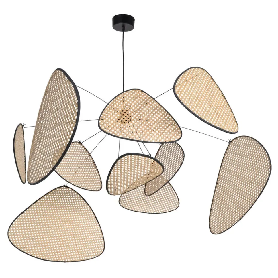MARKET SET hængelampe Screen XL, 60 cm, natur, rattan