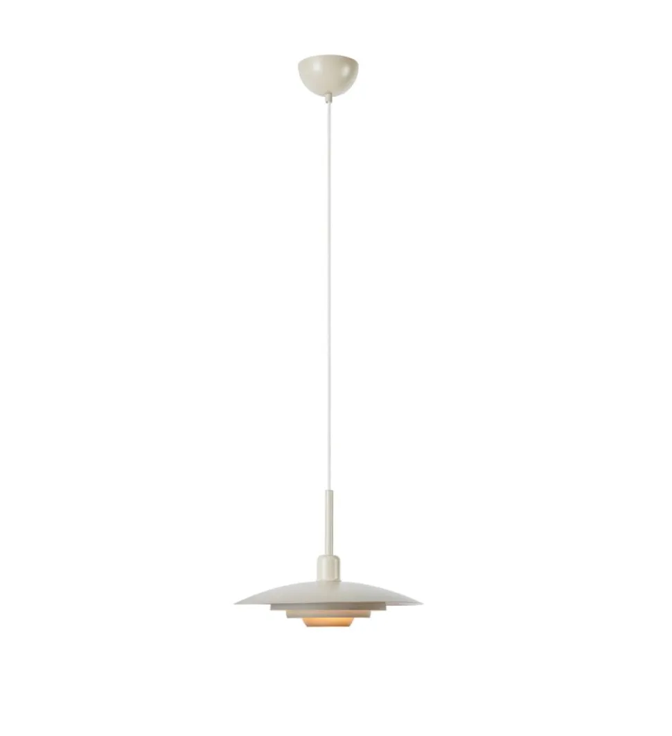 Markslöjd Hængelampe Piny, beige, Ø 35 cm, metal, E27