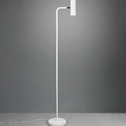 Marley gulvlampe, hvid, højde 151 cm, metal