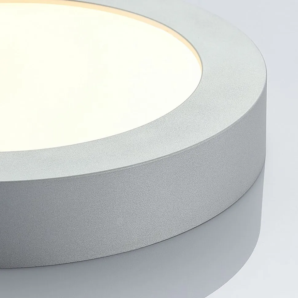 Marlo LED-loftlampe sølv 3000K rund 25,2cm