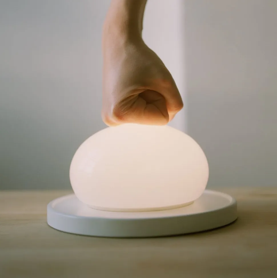 MARSET Bolita LED-bordlampe, kan dæmpes, hvid