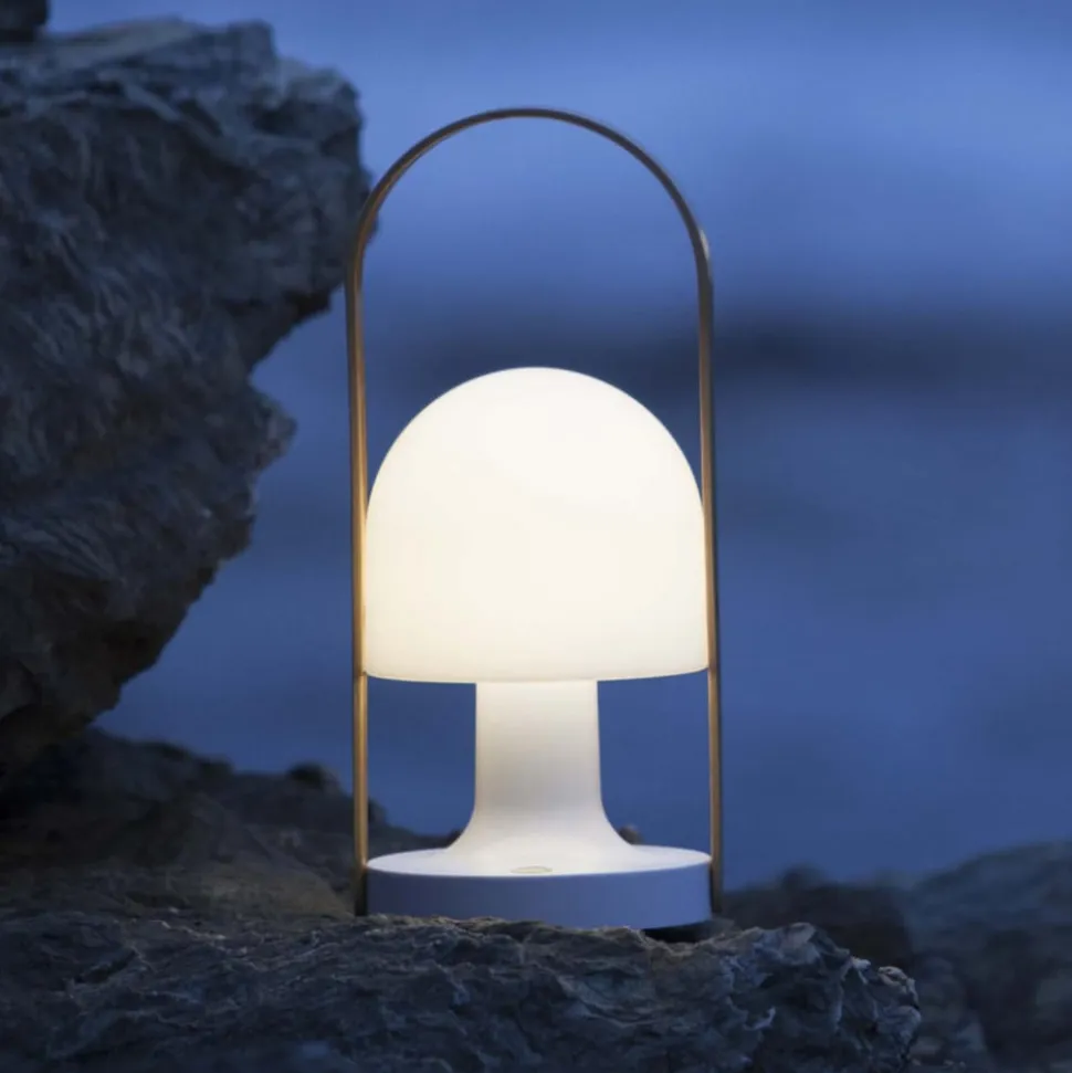 MARSET FollowMe LED-bordlampe, hvid eg, højde 29 cm