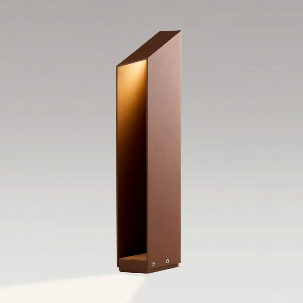 MARSET LED-sokkellampe Domus højde 55 cm rustfarvet aluminium