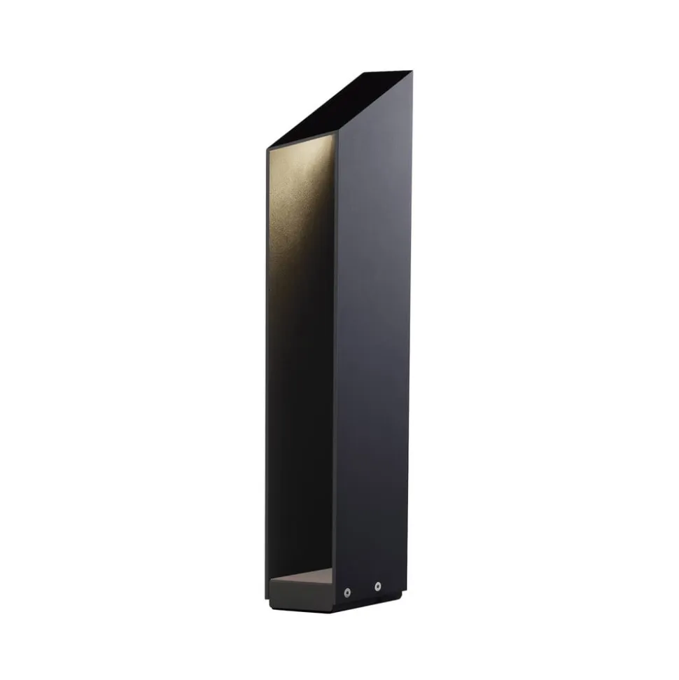 MARSET LED-sokkellampe Domus, højde 55 cm, sort, aluminium