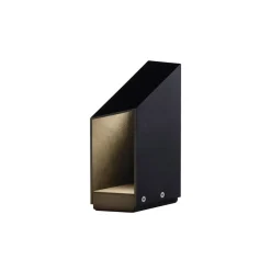 MARSET LED-sokkellampe Domus, højde 26 cm, sort, aluminium