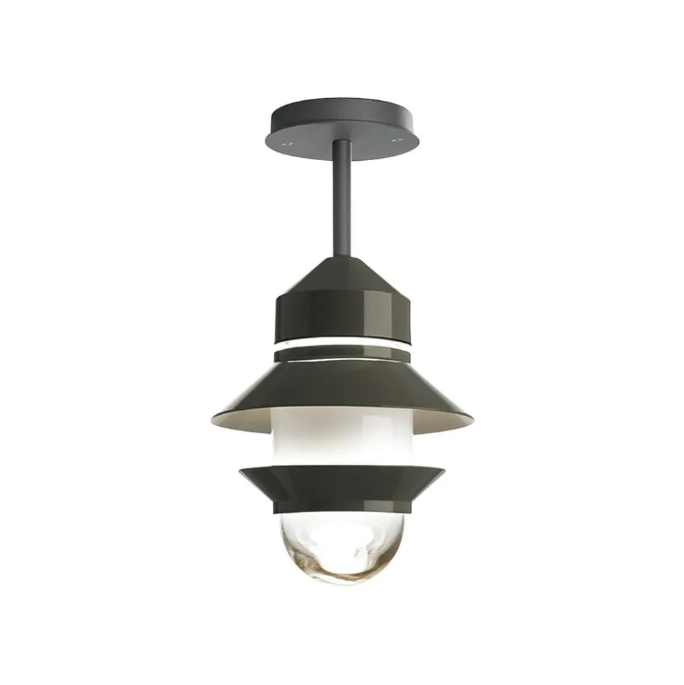 MARSET Santorini udendørs loftslampe, IP65, grå