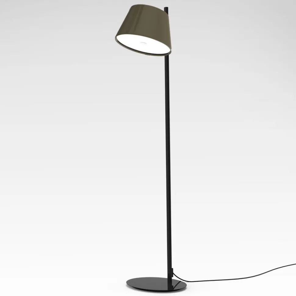 MARSET Tam Tam P gulvlampe, gråbrun, 1 lyskilde