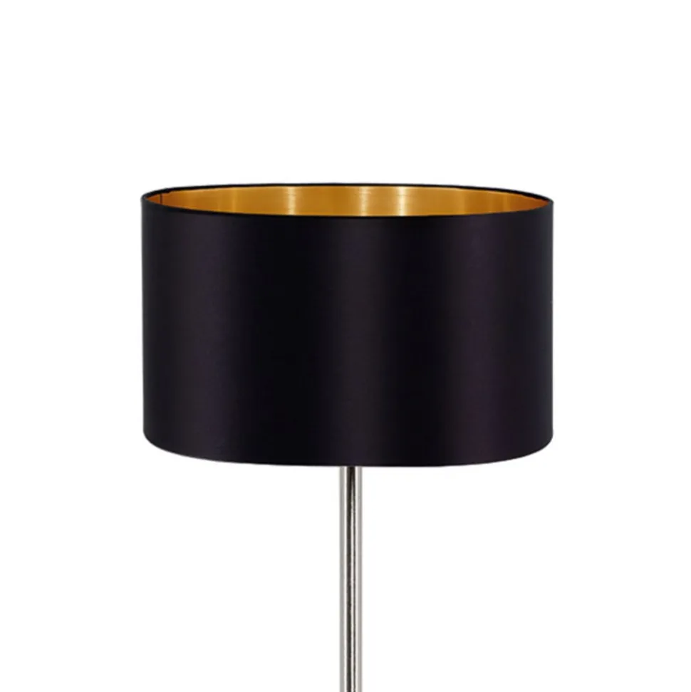 Maserlo ædel stof-gulvlampe